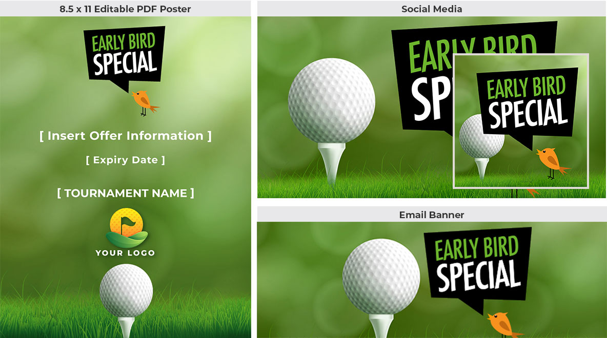 Early bird special graphic downloads