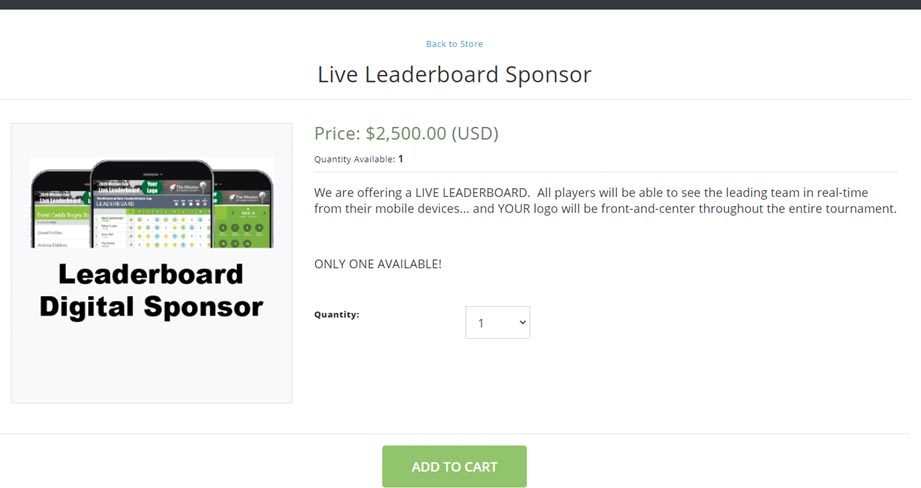 Live Leaderboard Sponsor